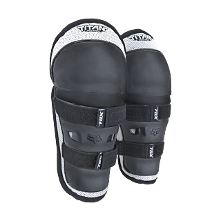 Fox Mini Knee Guards PeeWee Titan - Black / Silver