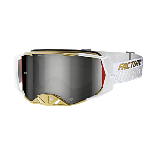 FXR Motocross Goggle Factory Ride - Crisp - Smoke / Silver