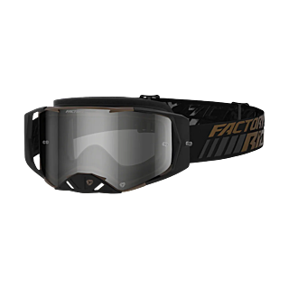 FXR Motocross Goggle Factory Ride LE - Black / Bronze - Smoke / Silver