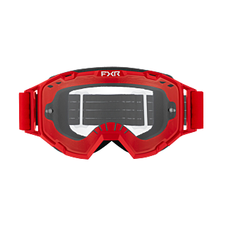FXR Motocross Goggle Maverick Prime - Red - Clear