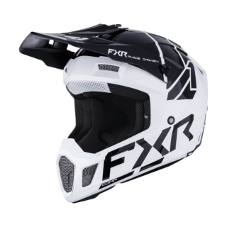 FXR Motocross Helmet Clutch Comp - White / Black