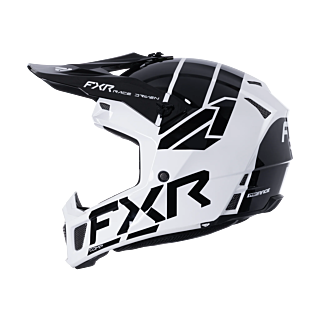 FXR Motocross Helmet Clutch Comp - White / Black