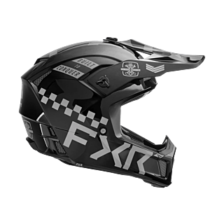 FXR Motocross Helmet Clutch Gladiator - Chrome