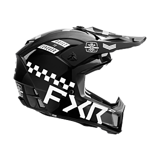FXR Motocross Helmet Clutch Gladiator - Black / White