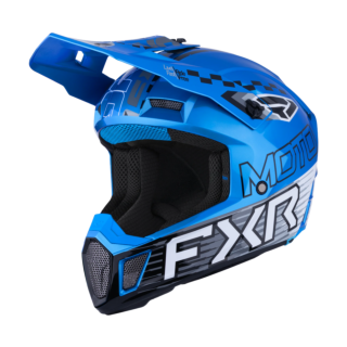 FXR Motocross Helmet Clutch Race Div - Blue