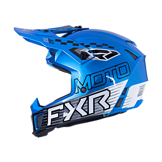 FXR Motocross Helmet Clutch Race Div - Blue