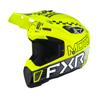 FXR Motocross Helmet Clutch Race Div - HiVis