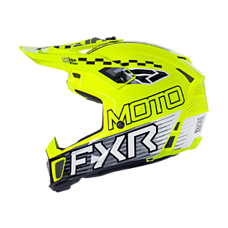 FXR Motocross Helmet Clutch Race Div - HiVis