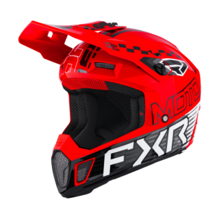 FXR Motocross Helmet Clutch Race Div - Red