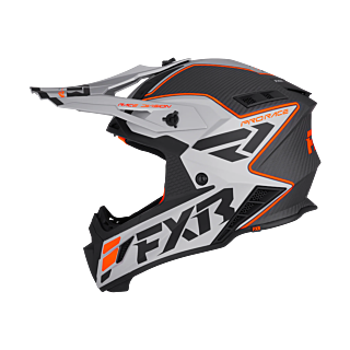 FXR Motocross Helmet Helium Carbon - Orange / Silver