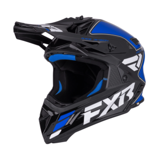 FXR Motocross Helmet Helium Race Div - Blue / White