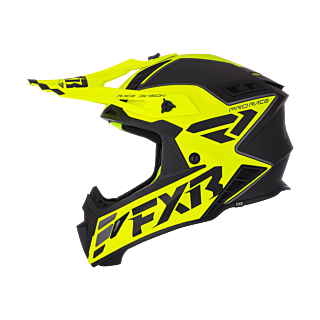 FXR Motocross Helmet Helium Race Div - HiVis / Grey