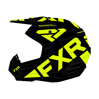 FXR Motocross Helmet Torque Team - Black / High-vis