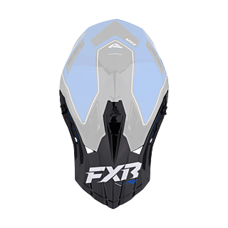 FXR Helmet Visor Helium Race Div - Blue / White