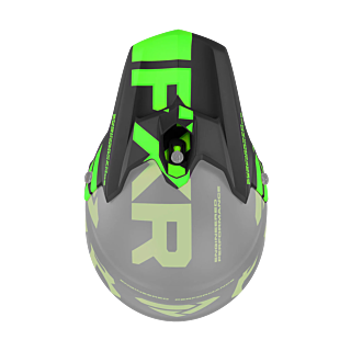 FXR Helmet Visor Torque Team - Black / Lime
