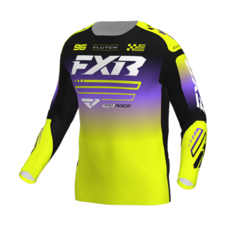FXR Youth Motocross Gear 2026 Clutch Pro - HiVis / Black / Purple