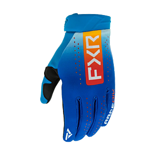 FXR Youth Motocross Gloves Reflex - Blue / Tangerine