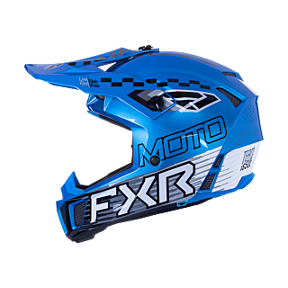 FXR Youth Motocross Helmet Clutch - Blue / White