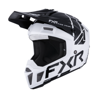 FXR Youth Motocross Helmet Clutch - White / Black