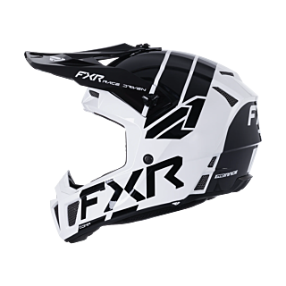 FXR Youth Motocross Helmet Clutch - White / Black