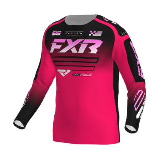 FXR Mini Motocross Jersey 2026 Clutch - Razz / Black / Pink