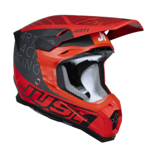 Just1 Motocross Helmet J22F Dynamo - Red / Black