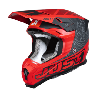 Just1 Motocross Helmet J22F Dynamo - Red / Black