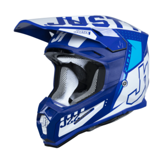 Just1 Motocross Helmet J22F Falcon - Blue / White