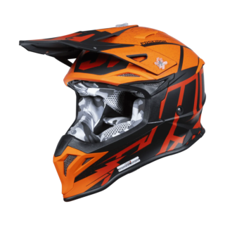 Just1 Motocross Helmet J39 Poseidon - Orange / Black / Red