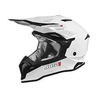 Just1 Motocross Helmet J39 Solid - White