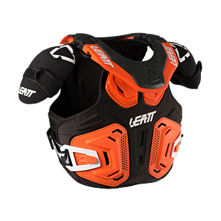 Leatt Youth Chest Protector Vest Fusion 2.0 - Orange / Black