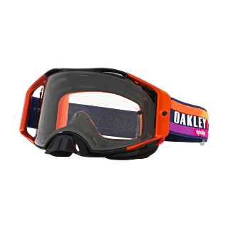 Oakley Motocross Goggle Airbrake MX Navy Sunrise - Clear