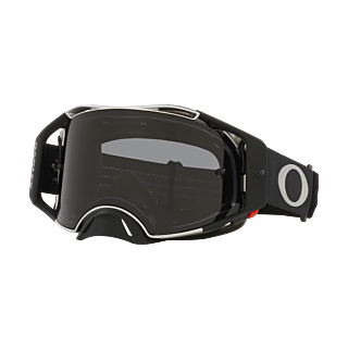 Oakley Motocross Goggle Airbrake MX Tuff Blocks Black Gunmetal - Dark Grey