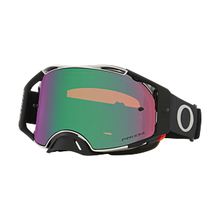 Oakley Motocross Goggle Airbrake MX Tuff Blocks Black Gunmetal - Prizm Jade Iridium