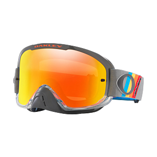 Oakley Motocross Goggle O-frame 2.0 TLD Grey Stripes - Fire Iridium