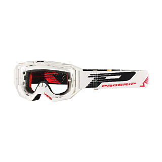 Progrip Motocross Goggle 3303 TR Vista - White - Clear