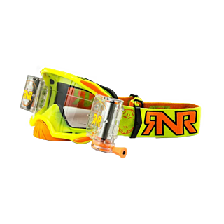 RNR Motocross Goggle Roll-Off Platinum WVS - Yellow - Clear