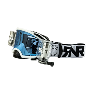 RNR Motocross Goggle Roll-Off Platinum WVS - White - Smoke