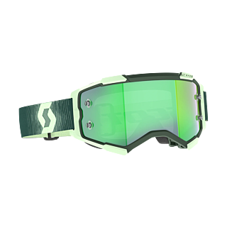 Scott Motocross Goggle Fury - Dark Green / Mint Green - Mirror Green