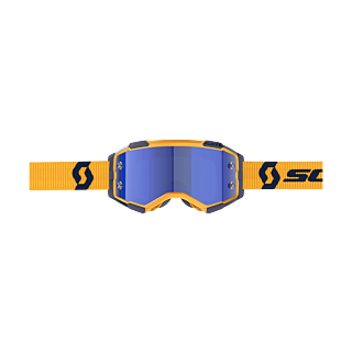 Scott Motocross Goggle Fury - Yellow / Blue - Mirror Electric Blue