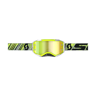 Scott Motocross Goggle Fury - Yellow / Grey - Mirror Yellow