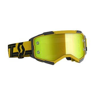 Scott Motocross Goggle Fury - Yellow / Black - Mirror Yellow