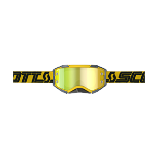 Scott Motocross Goggle Fury - Yellow / Black - Mirror Yellow