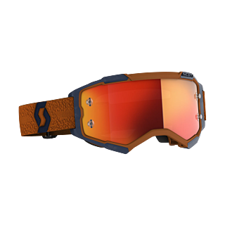 Scott Motocross Goggle Fury - Grey / Orange - Mirror Orange
