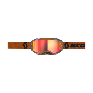 Scott Motocross Goggle Fury - Grey / Orange - Mirror Orange