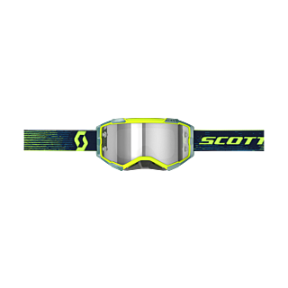 Scott Motocross Goggle Fury - Neon Yellow / Blue - Light Sensitive Grey