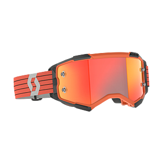 Scott Motocross Goggle Fury - Orange / Grey - Mirror Orange