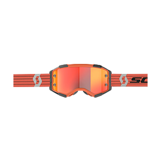 Scott Motocross Goggle Fury - Orange / Grey - Mirror Orange