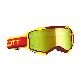 Scott Motocross Goggle Fury - Red / Yellow - Mirror Yellow