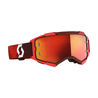 Scott Motocross Goggle Fury - Red - Mirror Orange